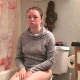 A girl pisses and shits while sitting on a toilet. There is a lot of pushing and straining followed by very subtle pooping and plop sounds. There are 2 scenes. Presented in 720P HD. 122MB, MP4 file.  Over 7 minutes.